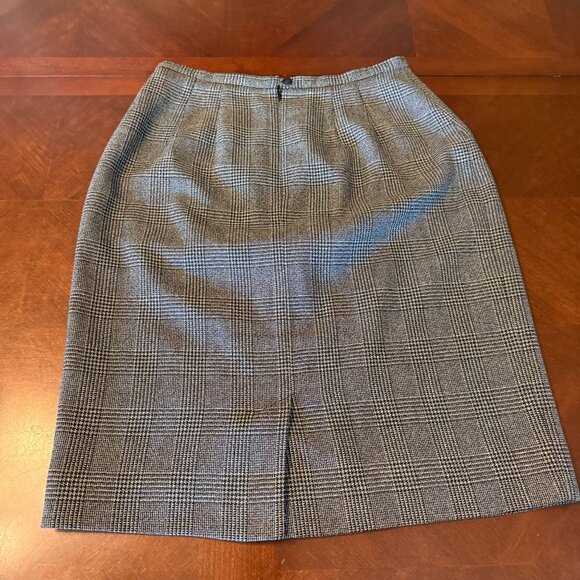 Vintage Houndstooth Pencil Skirt Size 10 - Picture 6 of 8